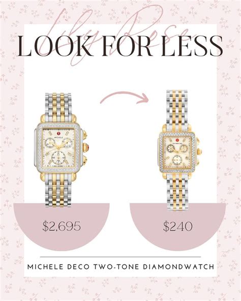 michele deco watch dupe|best michele diamond watches.